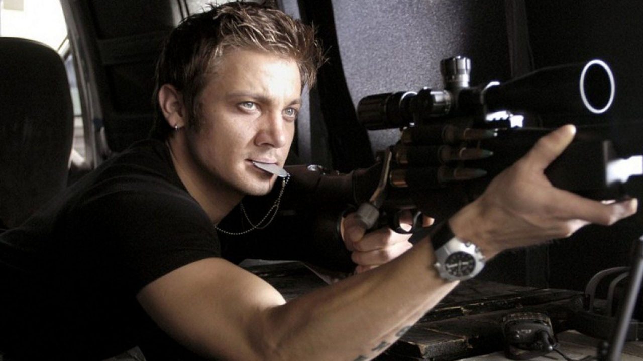 Actor Jeremy Renner With Rifle Movie Wallpaper - 1080p Full HD Wallpaper