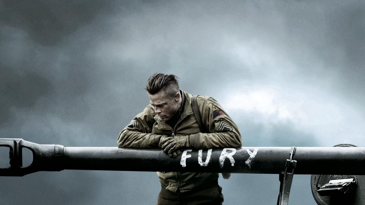 Brad Pitt Fury Movie Photo Stills - 1080p Full HD Wallpaper