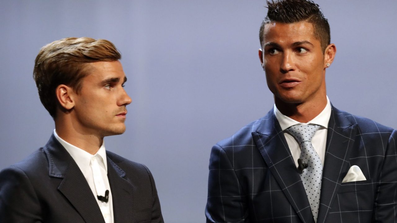 Antoine Griezmann With Cristiano Ronaldo - 1080p Full HD Wallpaper