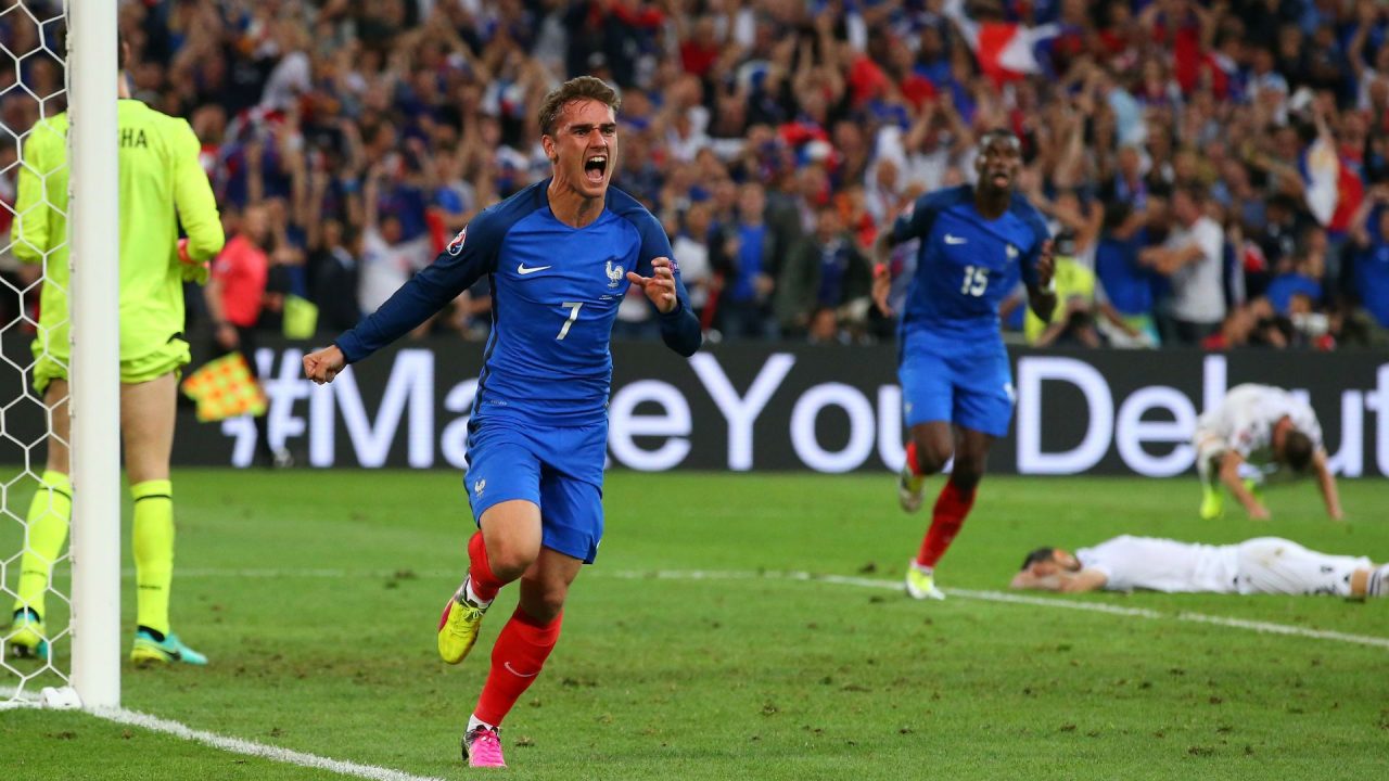 Antoine Griezmann Celebrate With Happy Moment - 1080p Full HD Wallpaper