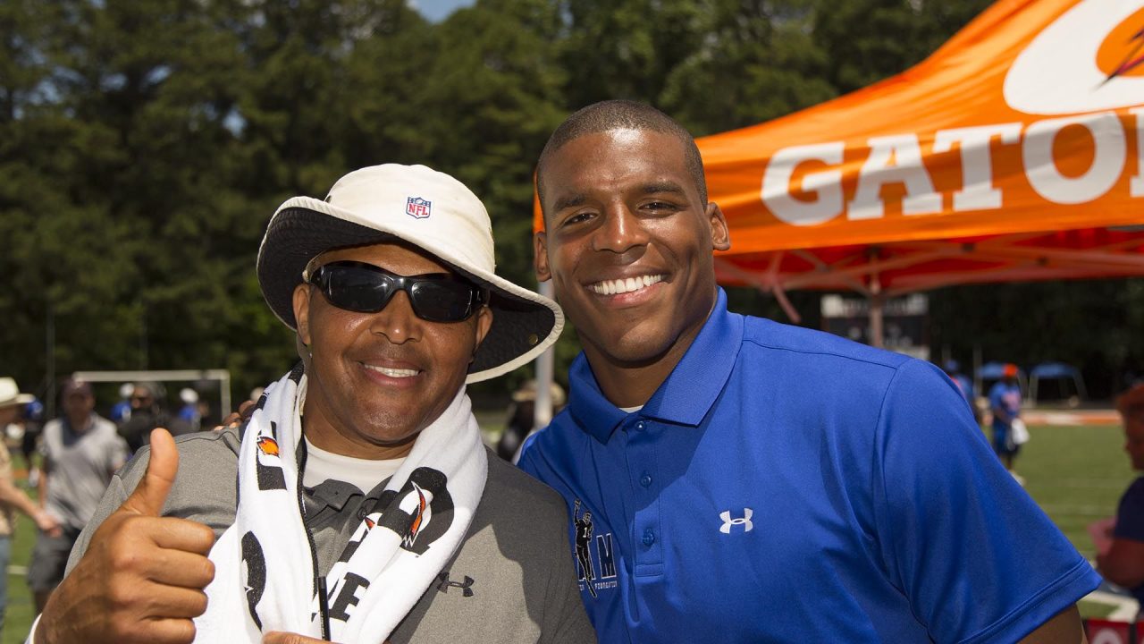 Cam Newton With His Father Pics - 1080p Full HD Wallpaper