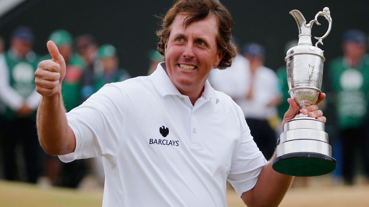 Phil Mickelson Won The Cup Trophy - 1080p Full HD Wallpaper