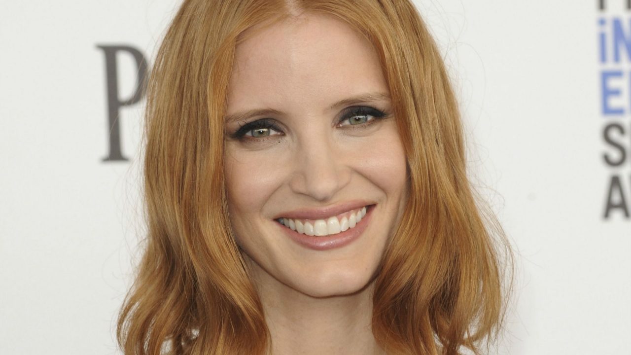 Close Up Face Images Of Jessica Chastain - 1080p Full HD Wallpaper
