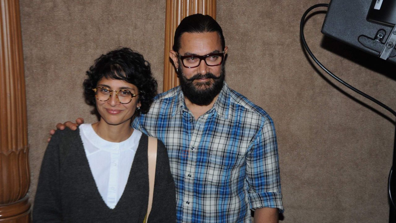 Aamir Khan With His Wife - 1080p Full HD Wallpaper
