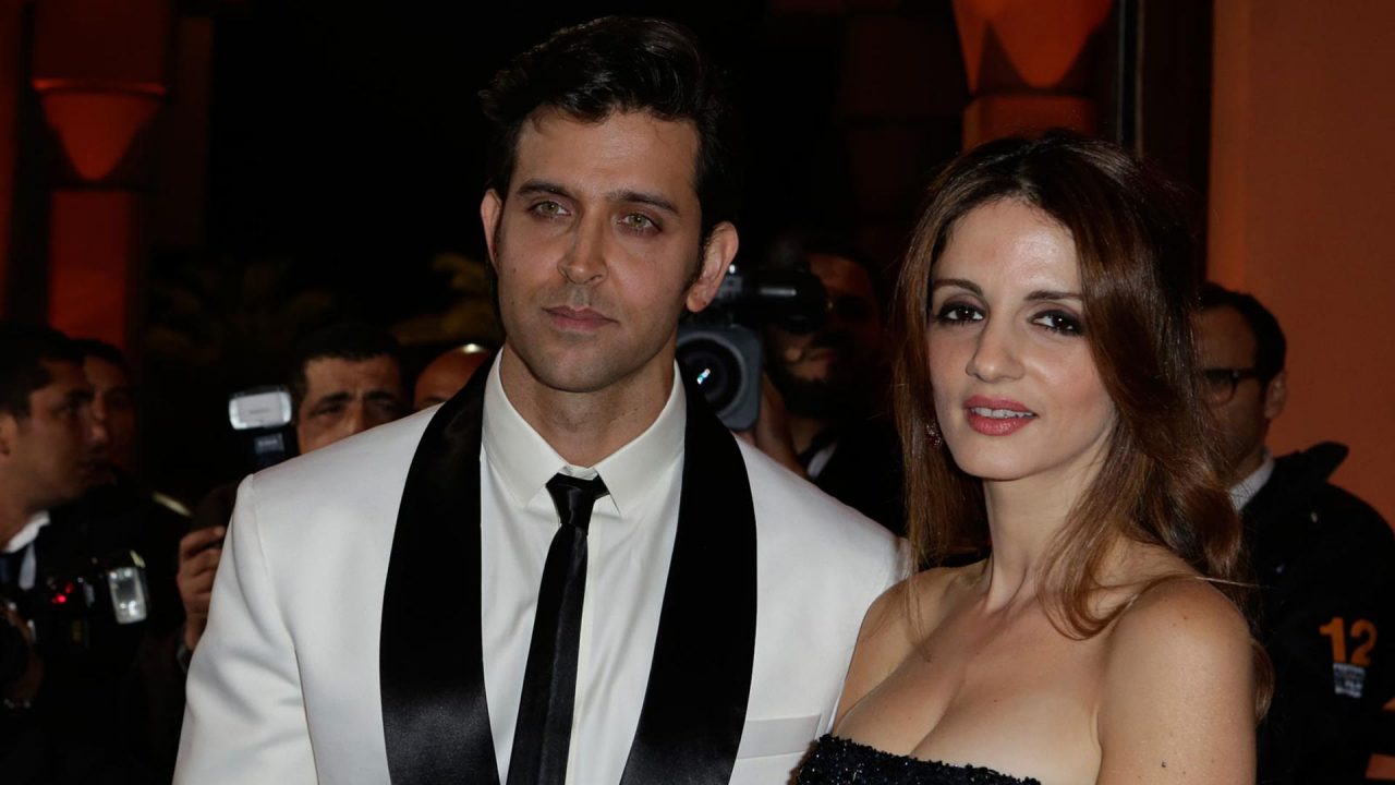 Hrithik Roshan With His Wife - 1080p Full HD Wallpaper