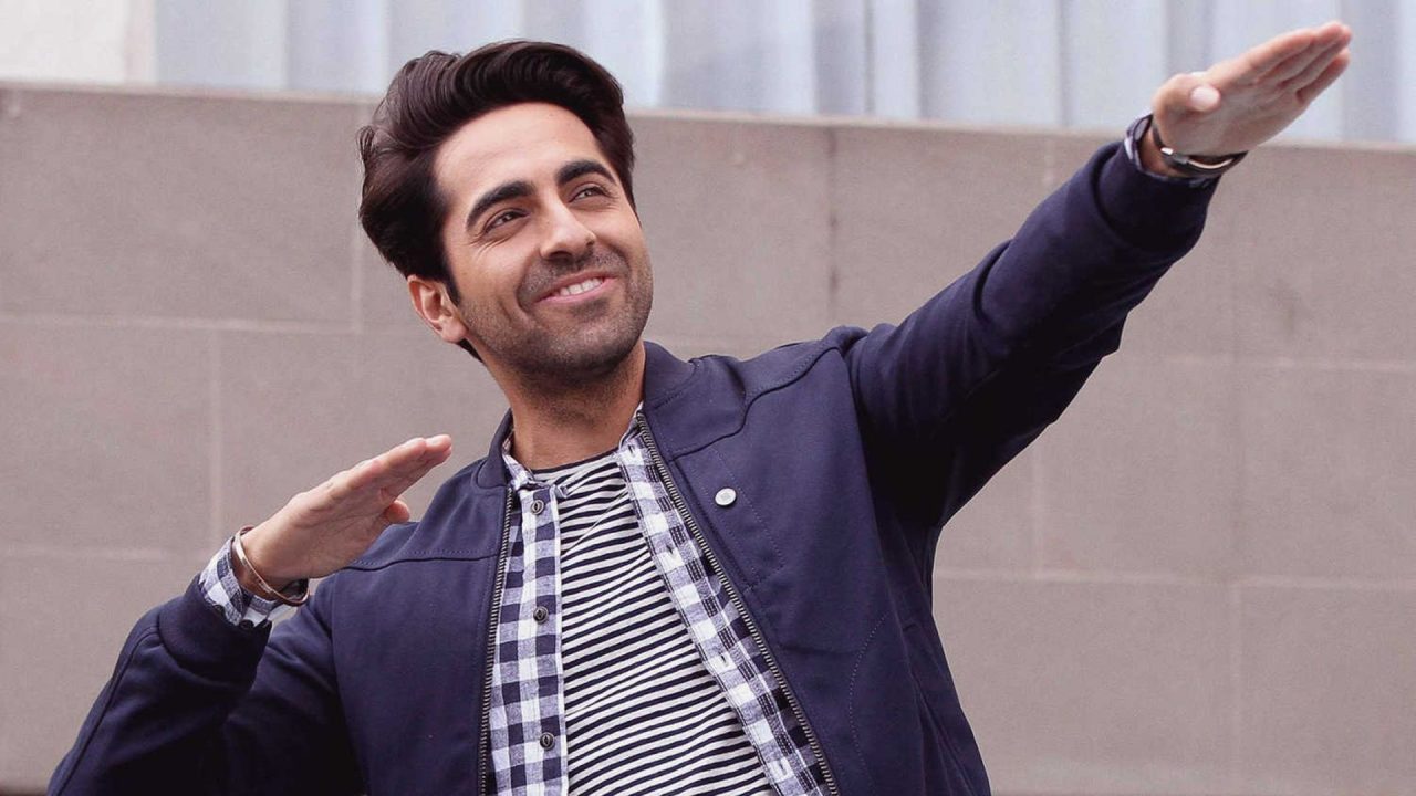 Raising Hands Pose Of Ayushmann Khurrana - 1080p Full HD Wallpaper