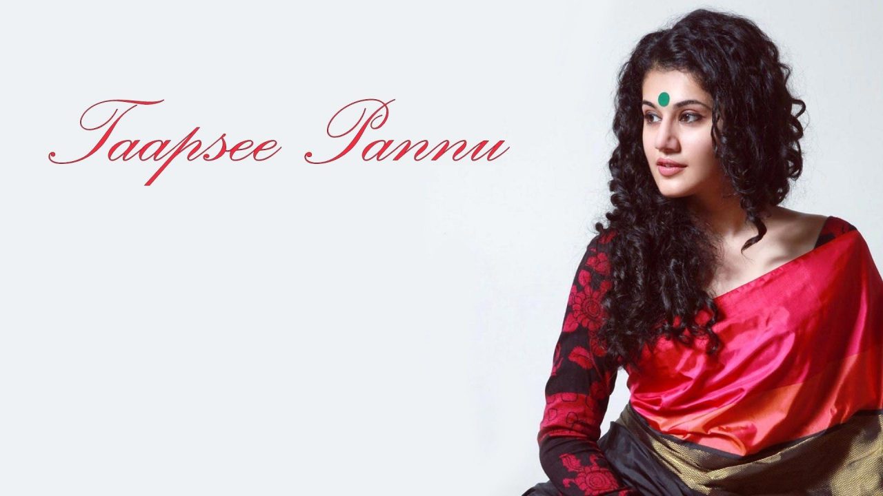 Taapsee Pannu Beautiful In Saree - 1080p Full HD Wallpaper
