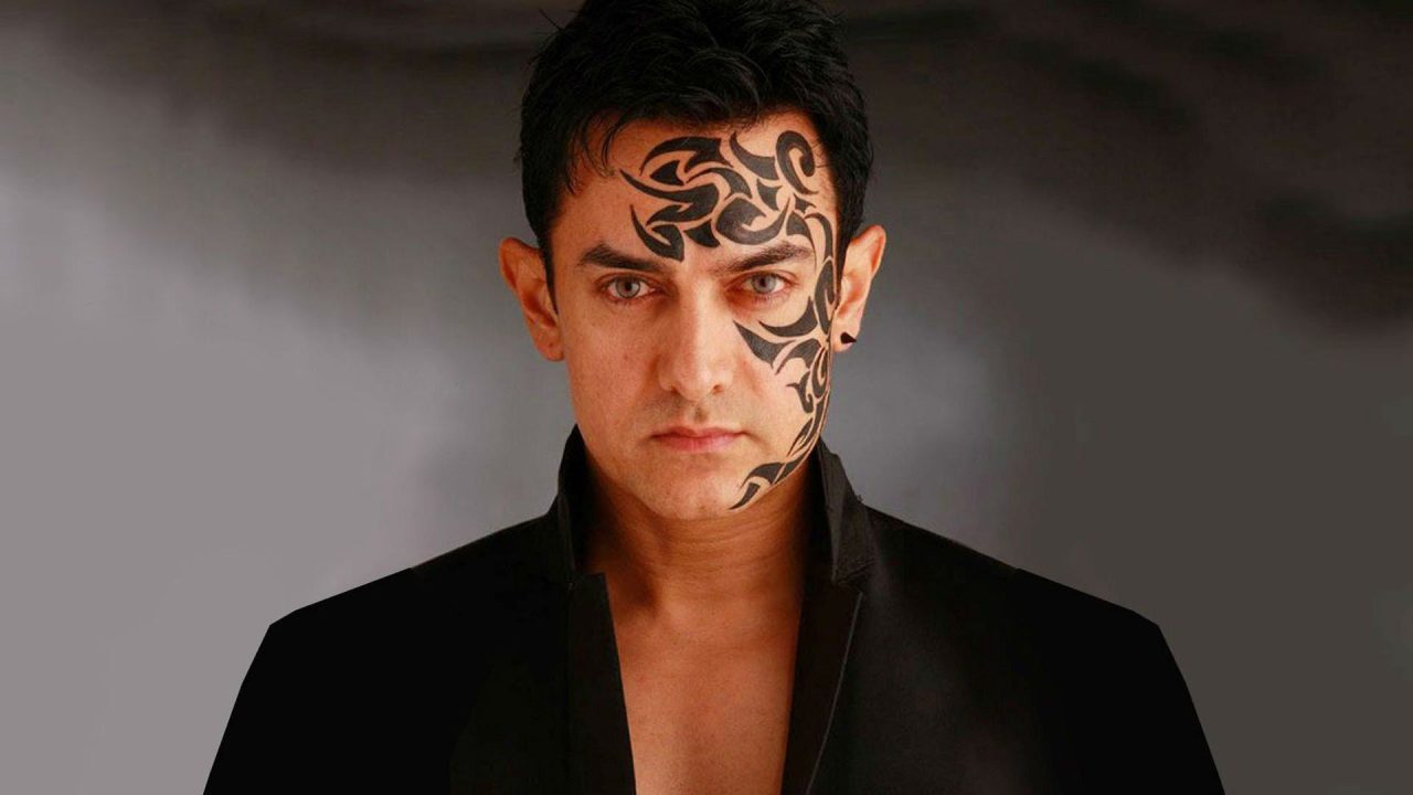 Tattoo Face Images Of Aamir Khan - 1080p Full HD Wallpaper